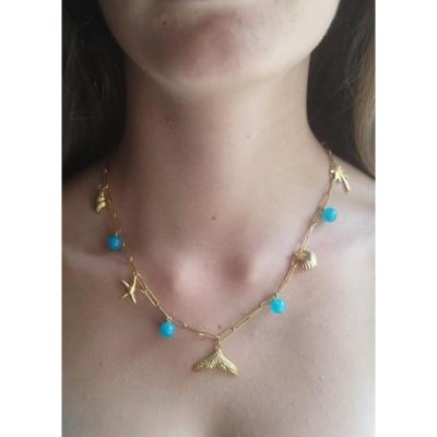 Collier doré Océane