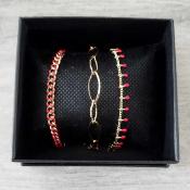 Coffret 3 bracelets Auréline