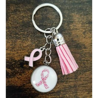 Porte clés Octobre rose Eve