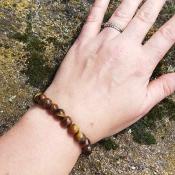 Bracelet "Confiance" en Oeil de Tigre