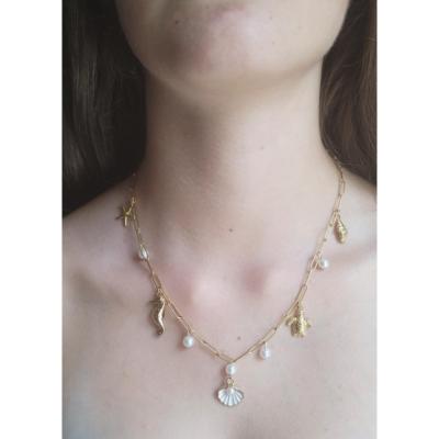 Collier doré Ondine