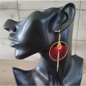 Pendantes dorées dépareillées Liora