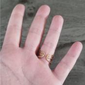 Bague dorée Alessa