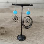 Pendantes argentées dépareillées Lilaé