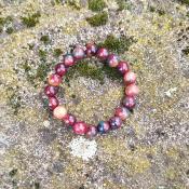 Bracelet "Récupération" en Agate Multicolore 