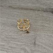 Bague dorée Alessa