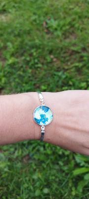 Bracelet plat argenté Raya