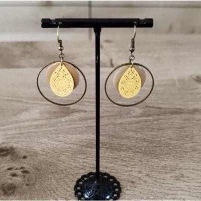 Pendantes bronze Ambrine