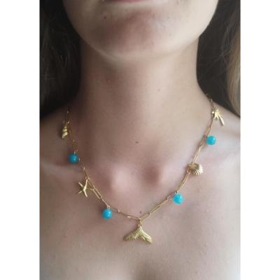 Collier doré Océane